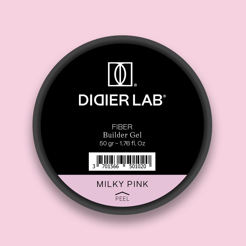 Didier Lab, Билдър гел - фибро стъкло , Fiber - builder gel , "Milky Pink", 50гр