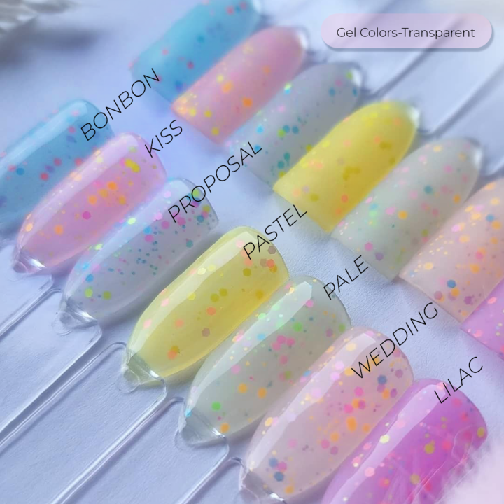 Didier Lab "Confetti", Гел лак, "Pastel"