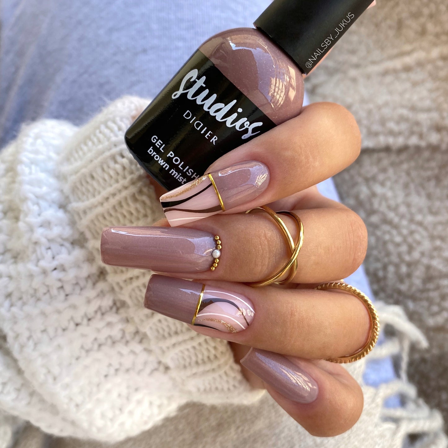 Studios Didier, хибриден гел лак, "Brown Mist", 8ml