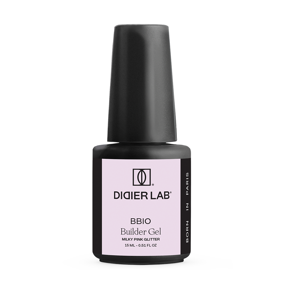 Билдър гел, BBIO "Didier Lab" Milky Pink Glitter, 15ml