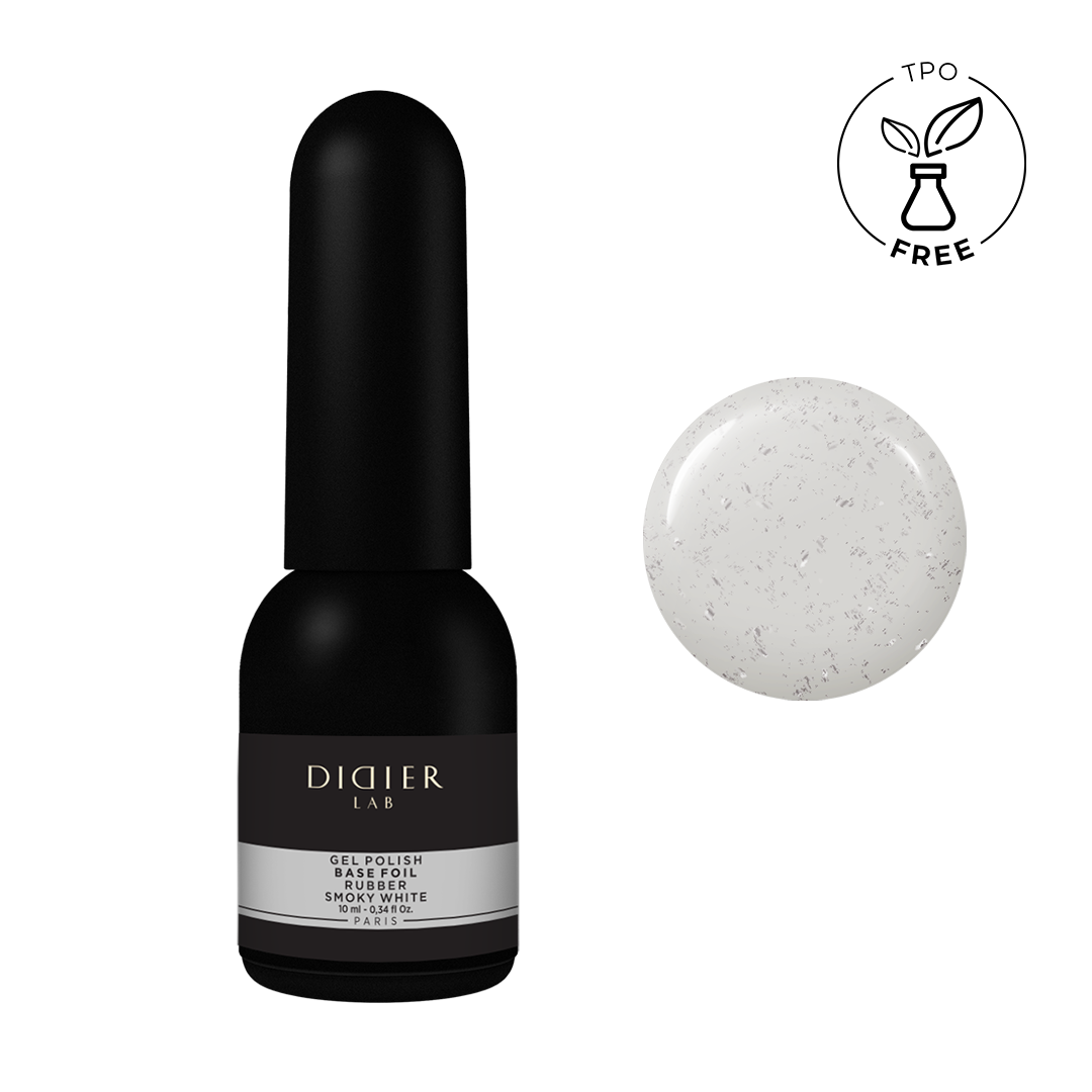 Rubber base with foil  "Smoky white"