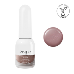 Зелен реактивен, веган лак за нокти , green reactive nail polish,"Didier Lab", кафява мъгла,brown mist, 10 мл