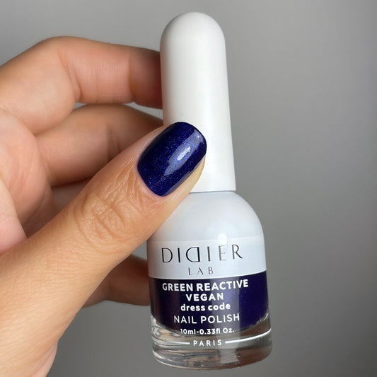 Зелен реактивен, веган лак за нокти, green reactive nail polish, "Didier Lab", dresscode, 10 мл