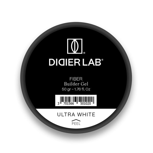 Didier Lab, Билдър гел - фибро стъкло, Fiber builder gel, "Ultra white", 50гр