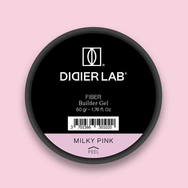 Изграждащ фибро гел, Fiber builder gel "Didier Lab",  Milky Pink, 50гр