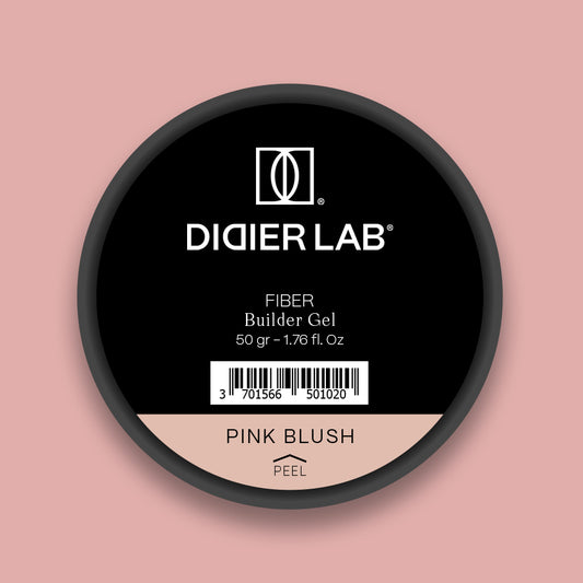 Didier Lab, Билдър гел - фибро стъкло , Fiber - builder gel,  "Pink Blush", 50гр