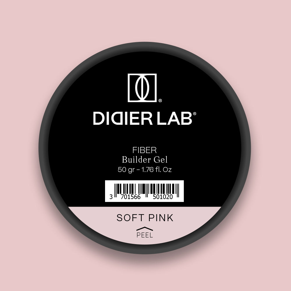 Didier Lab, Билдър гел - фибро стъкло, Fiber - builder gel, "Soft Pink", 50гр