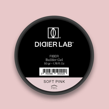 Didier Lab, Билдър гел - фибро стъкло, Fiber - builder gel, "Soft Pink", 50гр