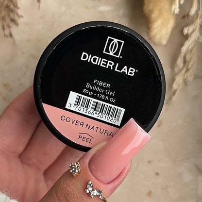 Didier Lab, Билдър гел - фибро стъкло, Fiber builder gel, "Cover natural", 50гр