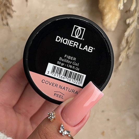 Didier Lab, Билдър гел - фибро стъкло, Fiber builder gel, "Cover natural", 50гр