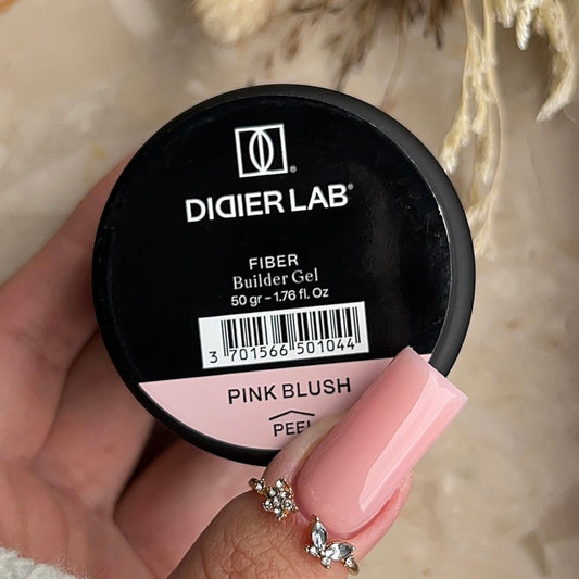 Didier Lab, Билдър гел - фибро стъкло, Fiber builder gel, "Pink Blush", 50гр