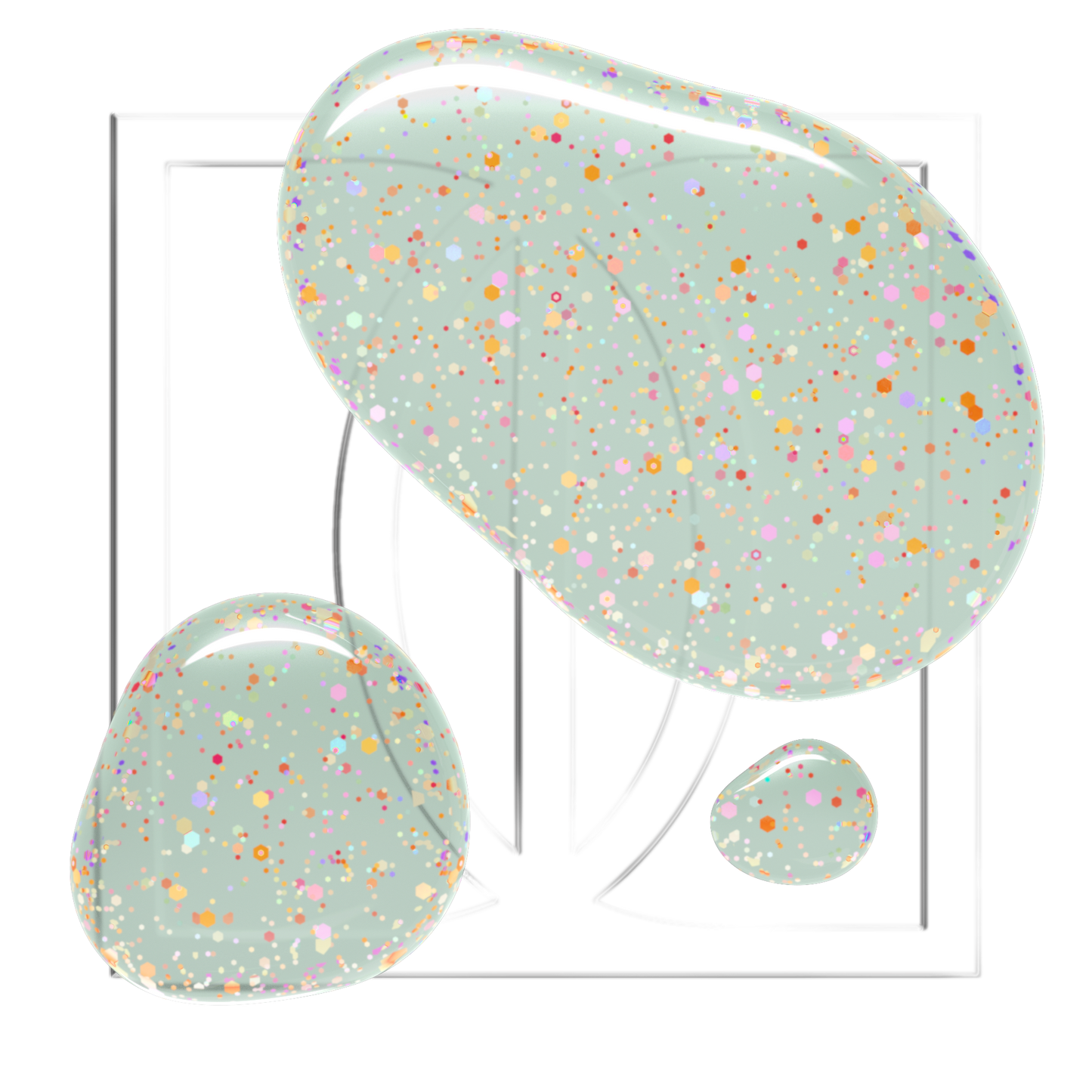Didier Lab "Confetti", Гел лак, "Pale"