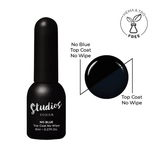 Studios Didier ,Top coat - no blue, топ лак , без син отенък, без лепкав слой 8ml