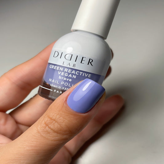 Зелен реактивен, веган лак за нокти, green reactive nail polish, "Didier Lab", brave, 10 мл