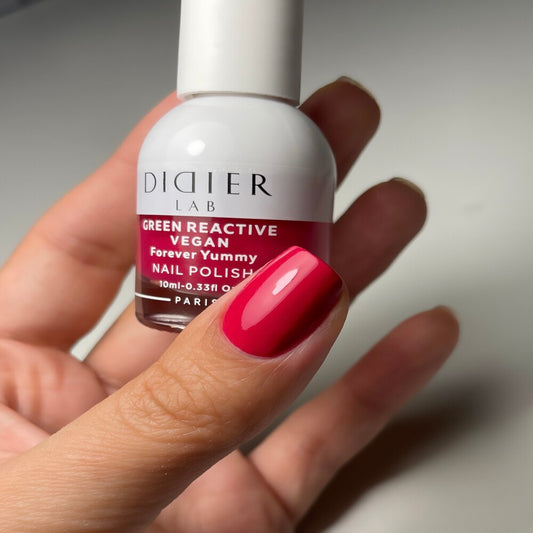 Зелен реактивен, веган лак за нокти, green reactive nail polish, "Didier Lab", Forever Yummy, 10 ml