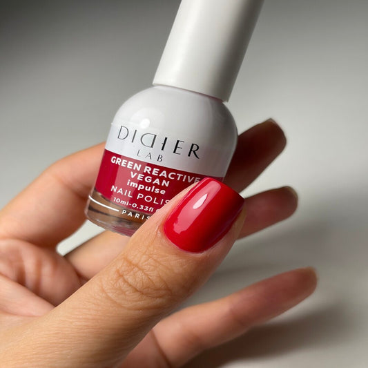 Зелен реактивен, веган лак за нокти, green reactive nail polish, "Didier Lab", impulse, 10мл