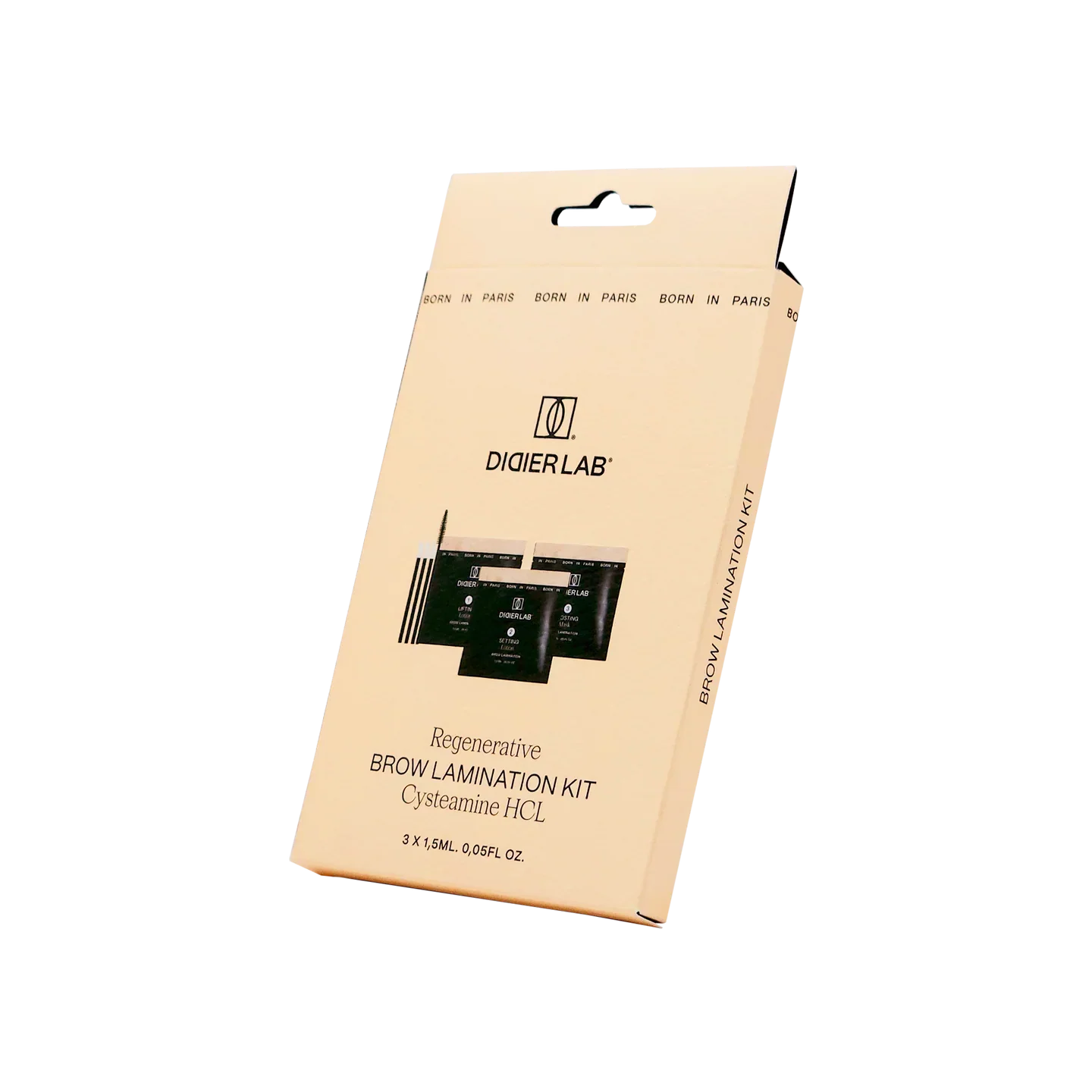 Регенериращ комплект за ламиниране на вежди, Didier Lab, 3x1 бр.х1,5 ml