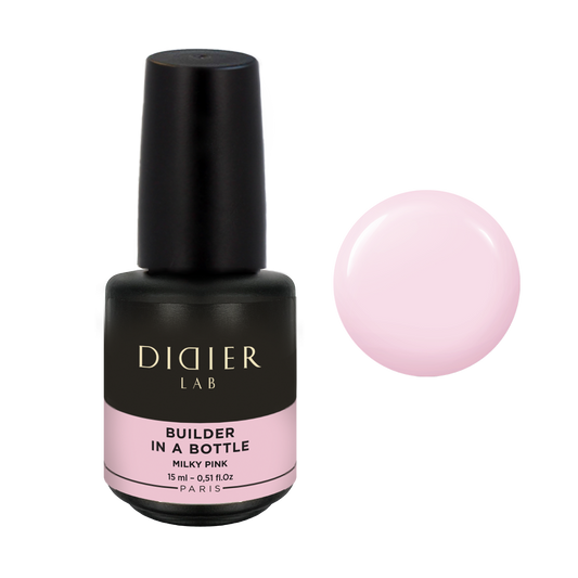 Изграждащ гел, 15мл, Builder in a bottle, 15ml, Didier Lab, Milky Pink