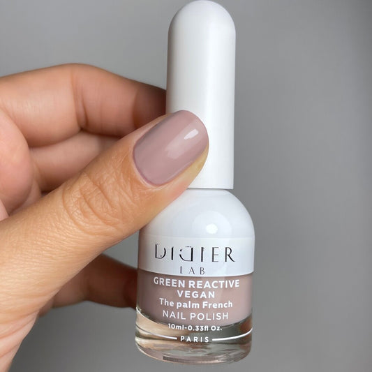 Зелен реактивен, веган лак за нокти, green reactive nail polish, "Didier Lab", The palm French, 10мл