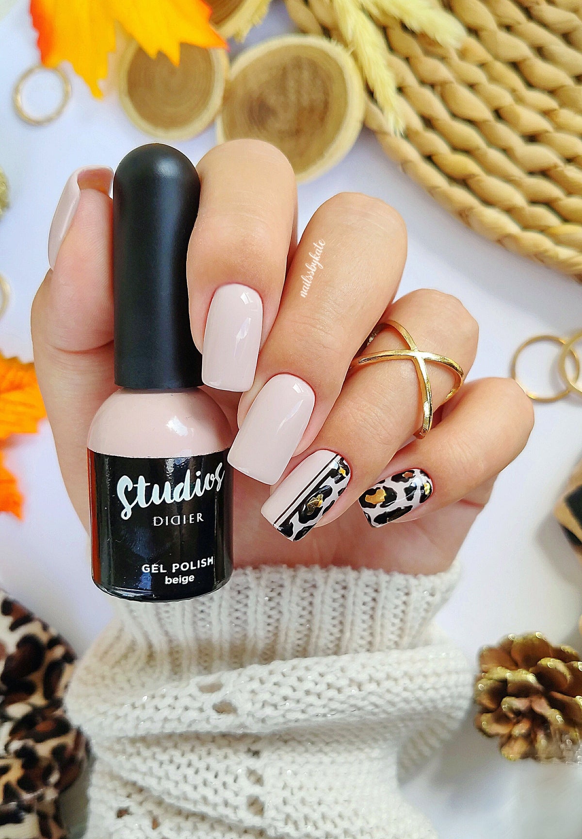 Studios Didier, хибриден гел лак, "Beige", 8ml