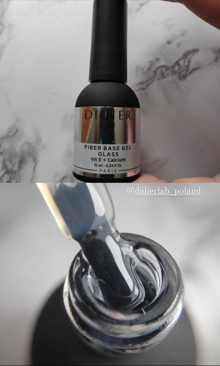 Didier Lab "Fiber base" , гел  основа от фибростъкло с витамин Е и калций, 10ml - Didier Lab Bulgaria