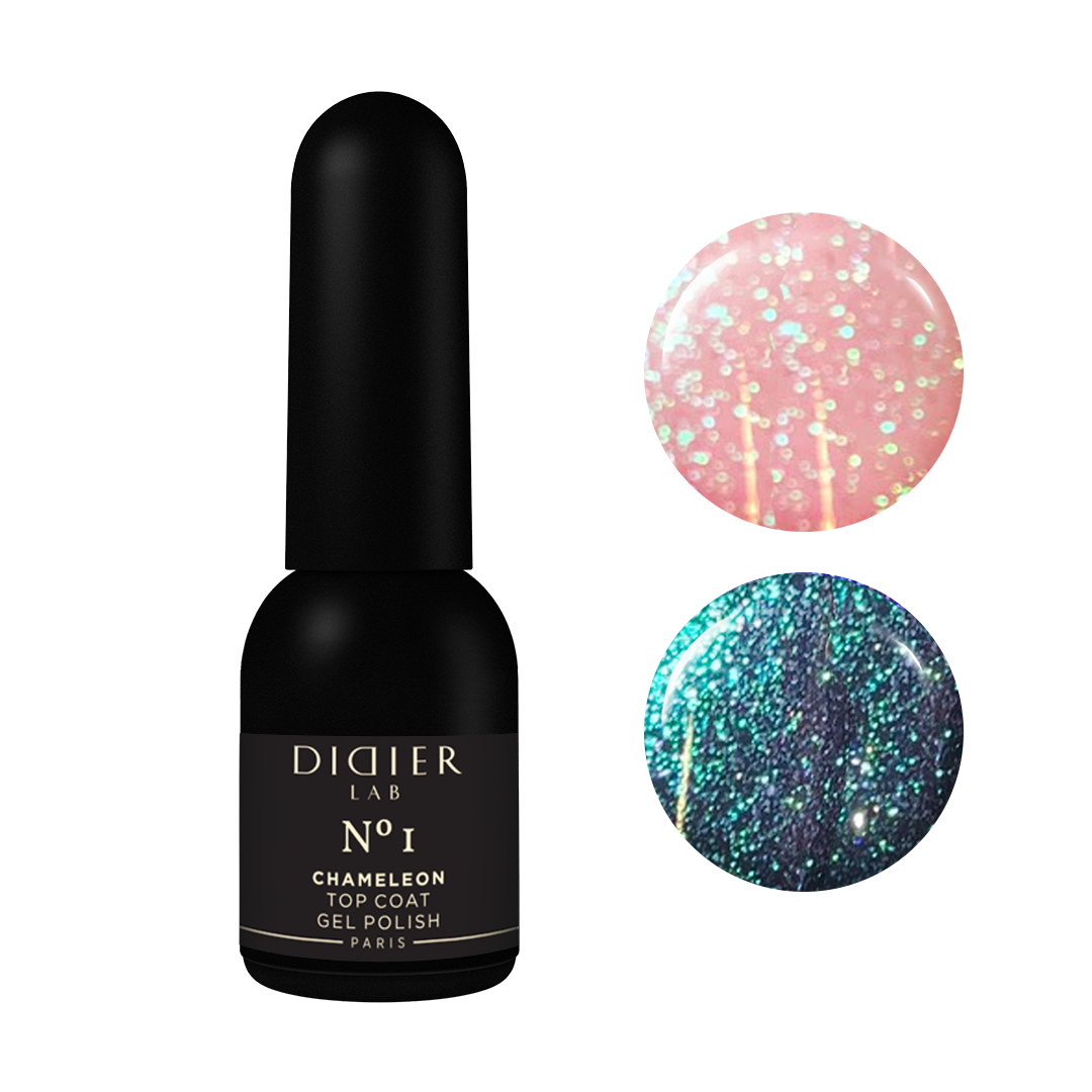 Didier Lab "Хамелеон" Топ лак , No.1, Top coat, Chameleon No1