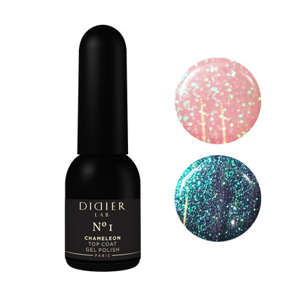 Didier Lab "Хамелеон" Топ лак , No.1, Top coat, Chameleon No1