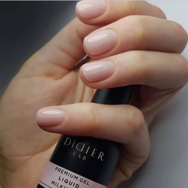 "Didier Lab" Premium liqud gel, milky pink, 10ml